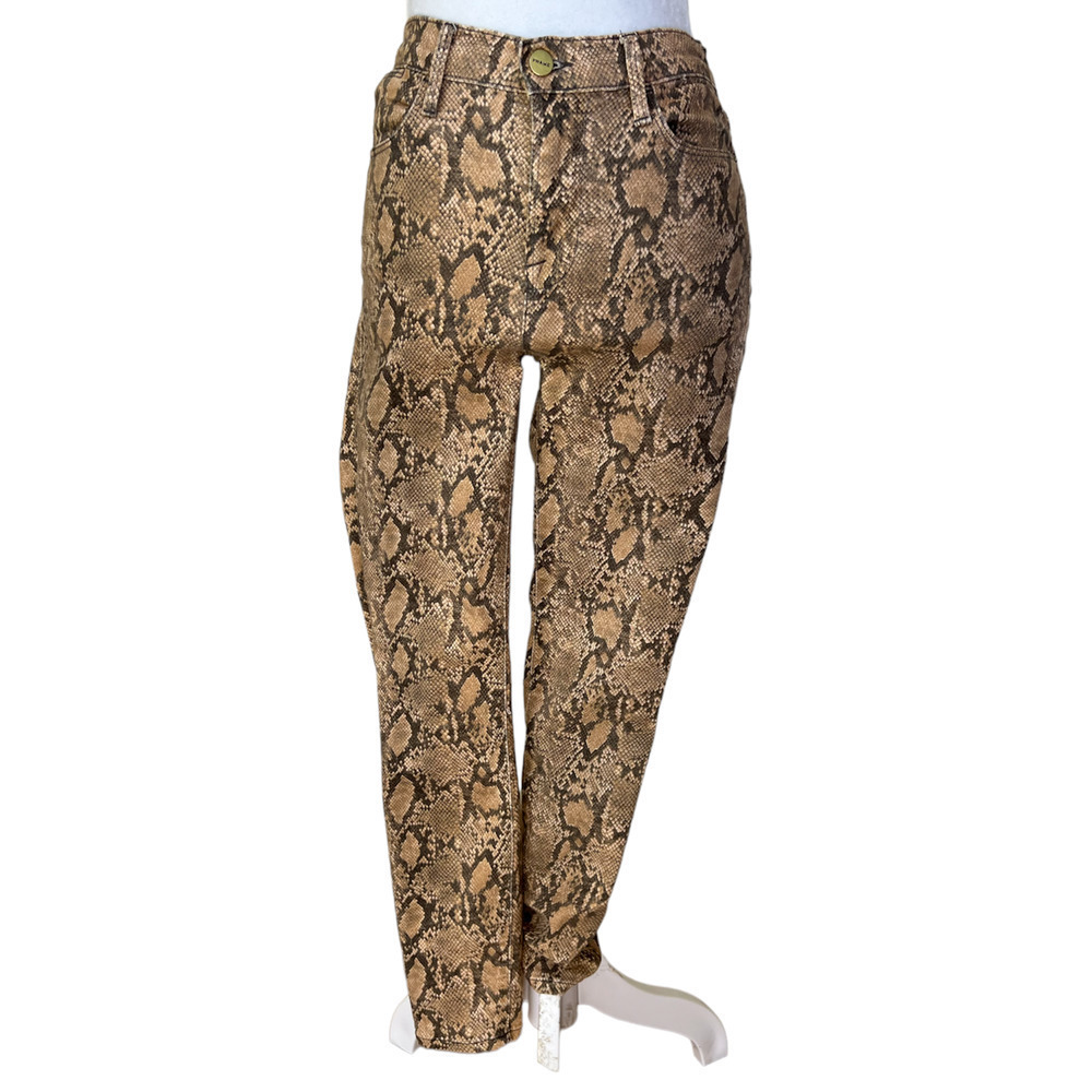 Frame Le High Skinny Crop Size 25 Coated Python - Picture 7 of 10